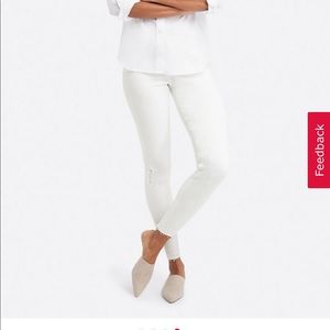 NWOT Spanx white distressed jeans